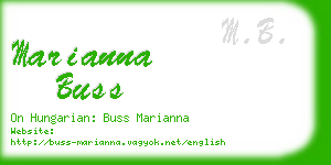 marianna buss business card